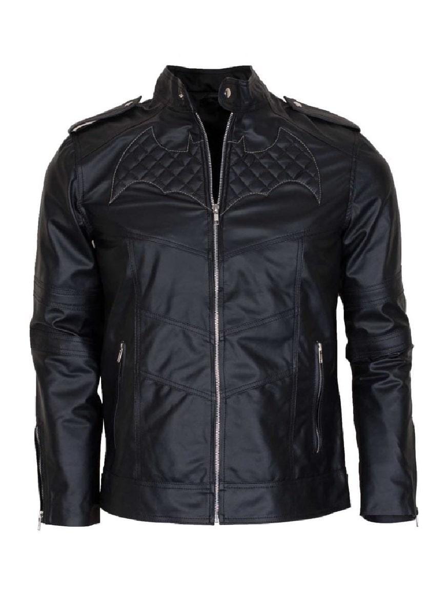 Batman Beyond Black Leather Jacket | Halloween Superhero Costume | Real Leather Men’s Jacket OuterMode