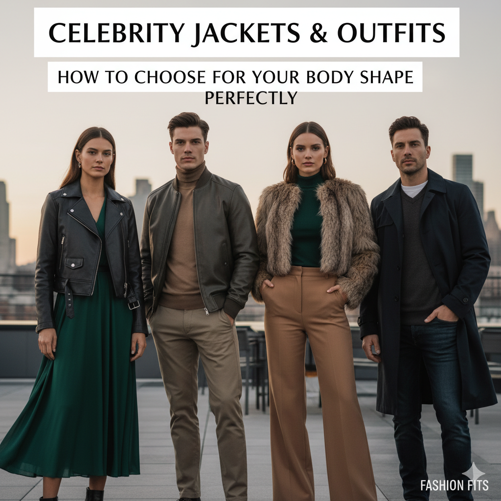 Celebrity-inspired leather jacket outfits styled for different body shapes | Outer Mode