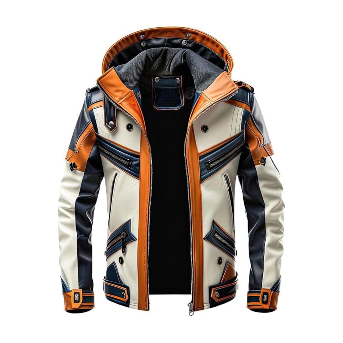 Futuristic Streetwear Leather Jacket OuterMode