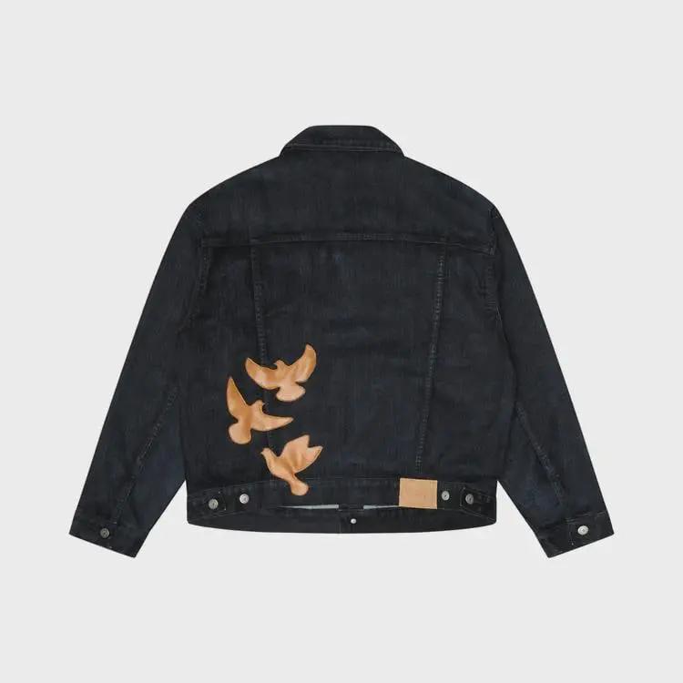 Washed Doves Sueded Jacket Denim OuterMode