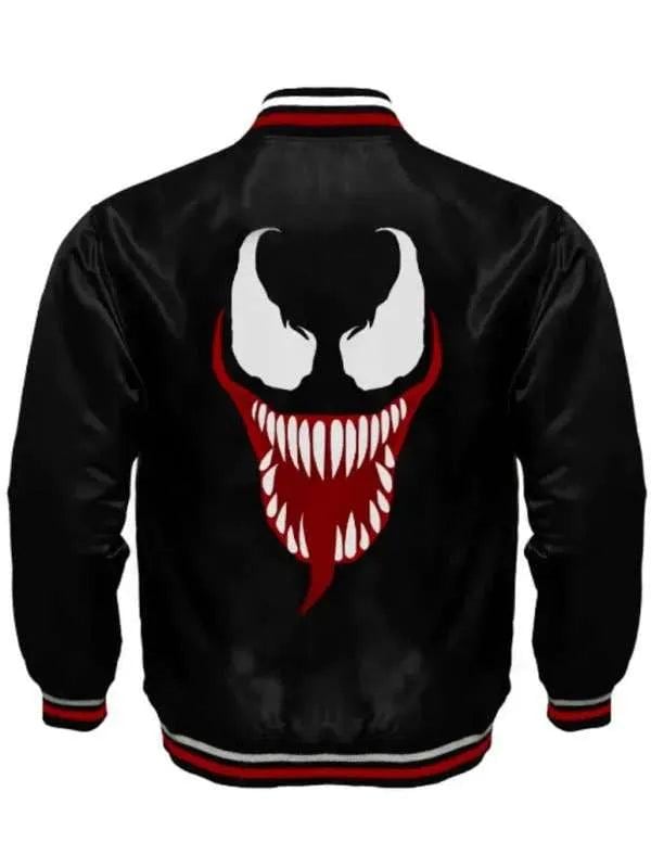 Venom Halloween Black Varsity Jacket OuterMode
