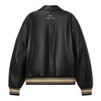 Bero X KidSuper Leather Varsity Jacket | Black OuterMode