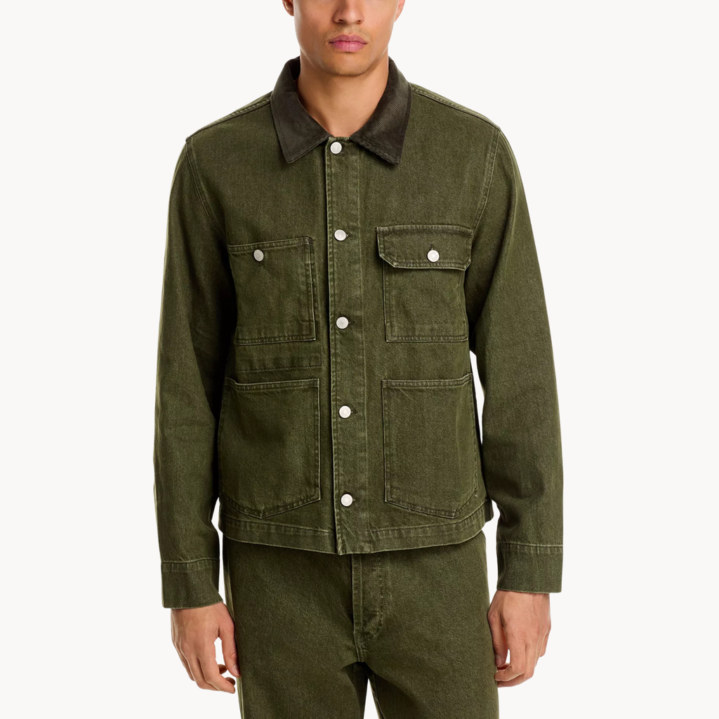 Beyond the Gates 2025 Izaiah Hawthorne green denim jacket outfit