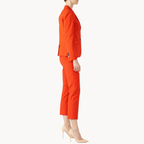 Celebrity-inspired fire opal orange shrunken suit from Fox and Friends