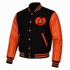 Halloween Black & Orange Letterman Jacket OuterMode