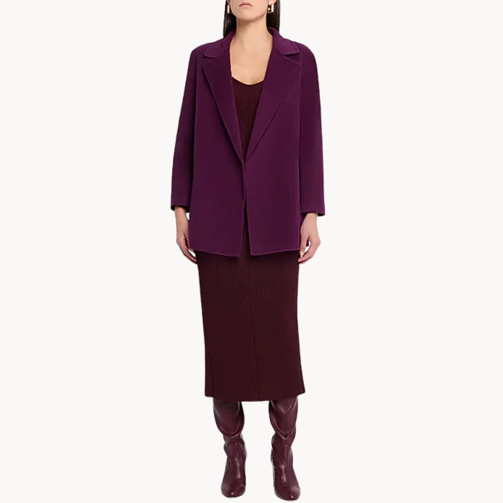 The Chair Company S01 Barb Trosper Burgundy Coat