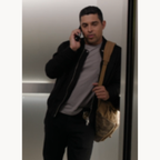 Nick Torres wearing a black zip-up bomber jacket in NCIS Season 23 Episode 4