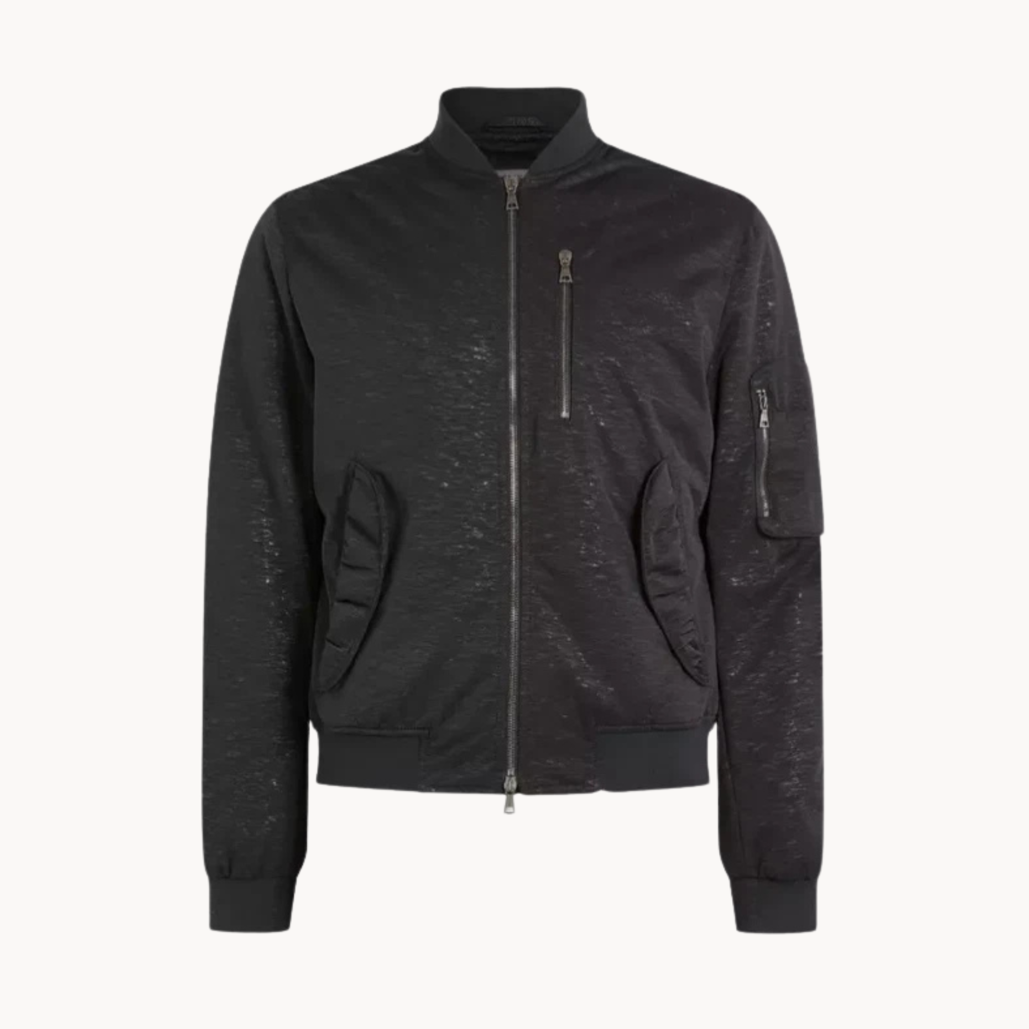 Holden Novak 2025 black bomber jacket from The Young and the Restless