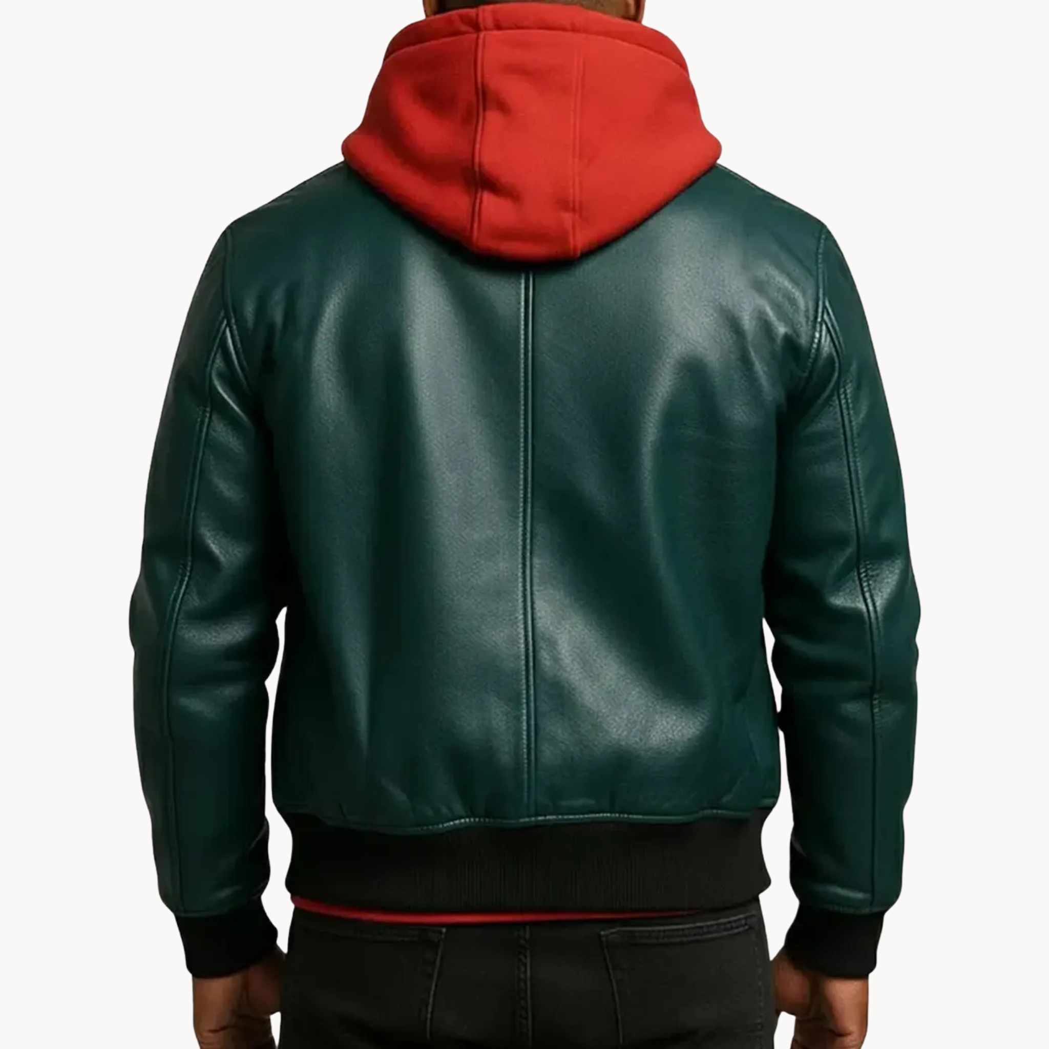 Miles Morales stylish emerald green leather jacket from Spider-Man: Into the Spider-Verse