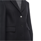 Women’s classic black wool coat inspired by Allison Janney’s The Diplomat look