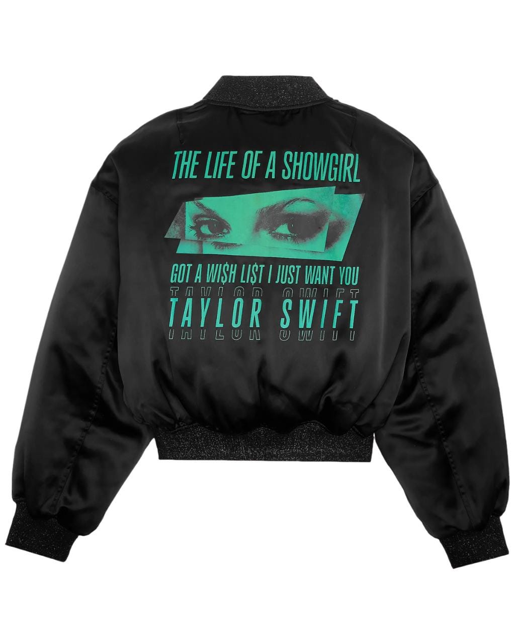 The Life Of A Showgirl Got A Wishlist Bomber Black Jacket OuterMode