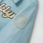 Bero X KidSuper Blue Leather Varsity Jacket OuterMode